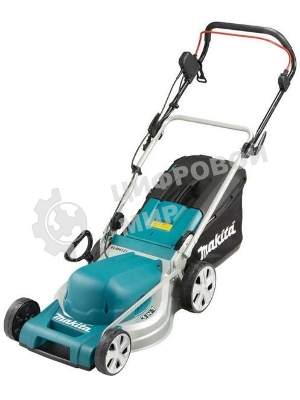 Газонокосилка Makita ELM4121 1600Вт,41см,7уровн,20\75мм,50л,14.5кг,кор,сталь,2Cut,инд заполнения,мульчирование