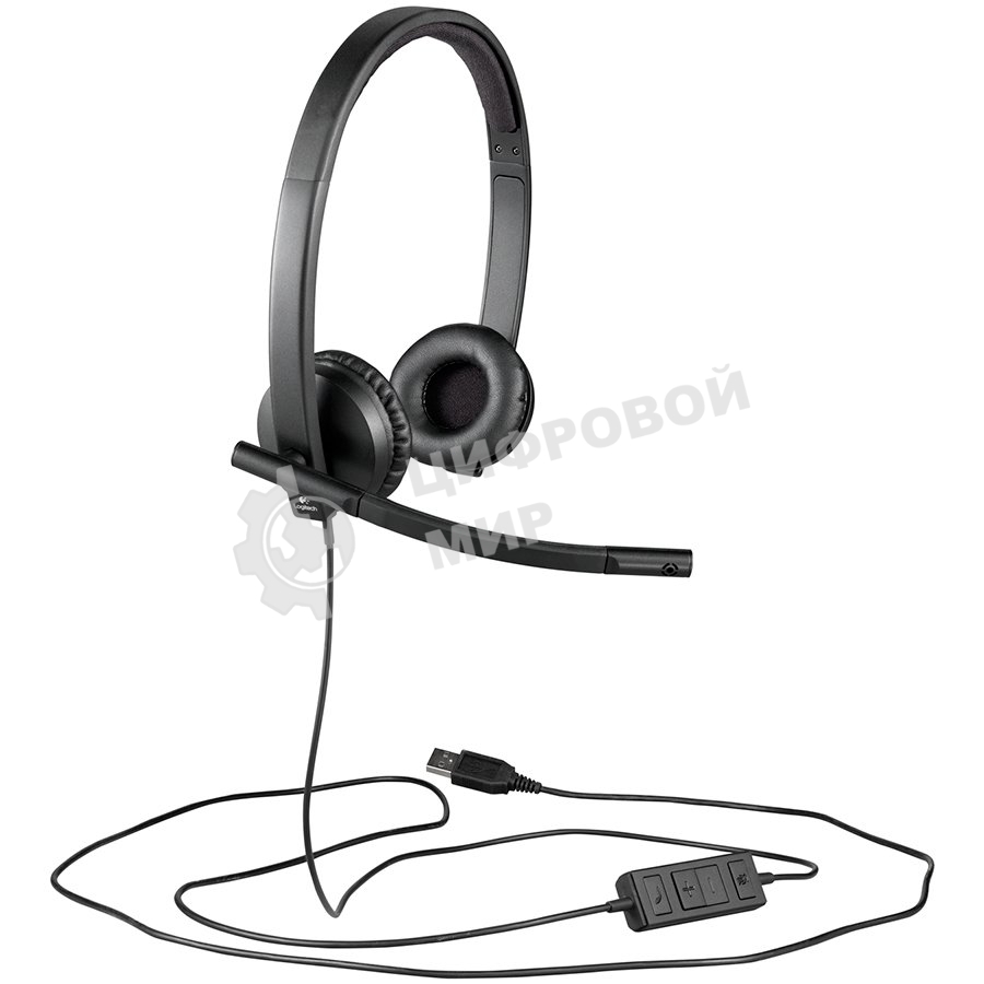 Гарнитура проводная Logitech Headset H570E USB 981-000575 Stereo OEM