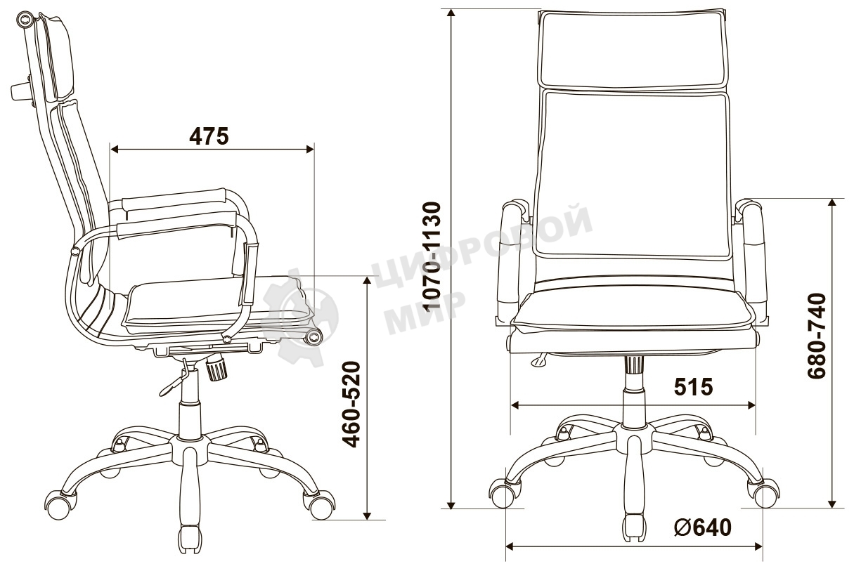 Кресло руководителя Бюрократ CH-993/camel светло-коричневый, искусственная кожа, крестовина хромированная