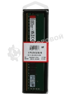 Оперативная память Kingston ValueRAM, DDR4, 16GB (1x16GB), 3200MHz, CL22, DIMM