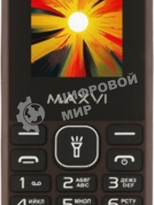 Мобильный телефон Maxvi C27 коричневый