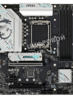 Материнская плата MSI B760M GAMING PLUS WIFI, LGA 1700, Intel B760, 4xDIMM DDR5, 4xSATA, 2xM.2, 1xPCI-E 4.0 x16, 1xPCI-E 3.0 x1, 2xHDMI, 2xDP, 1x 2.5Gb LAN, 2xUSB-A 3.2 Gen 2, 4xUSB 2.0, Micro-ATX