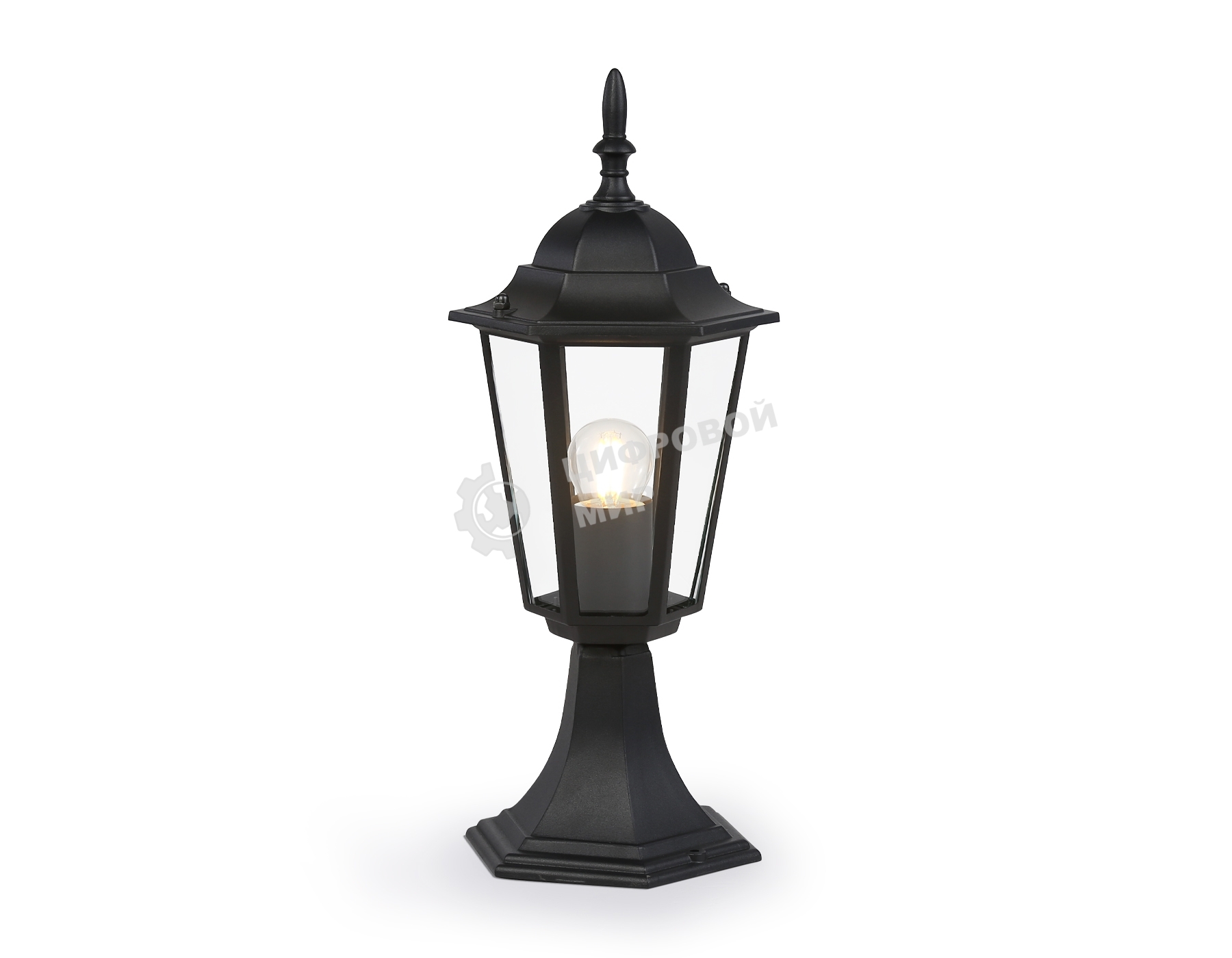 Светильник Ambrella light ST2023 BK/CL черный/прозрачный IP54 E27 max 40W D150*400