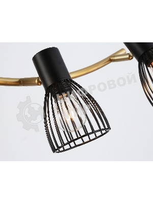 Светильник Ambrella light TR8662/4 BK/GD черный/золото E14/4 max 60W 760*100*170