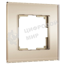Рамка на 1 пост Senso (шампань, стекло soft-touch) W0013111