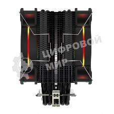 Кулер для процессора Alseye H120D черный, 120 мм, алюминий/медь, 2000 об/мин, 35.5 дБ, 4 pin, 200 Вт, 154 мм