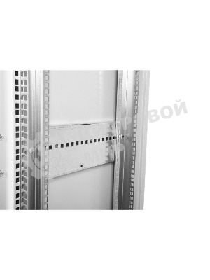 Шкаф телекоммуникационный напольный 42U (600x1000) дверь перф. 2шт, черный