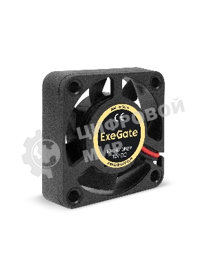 Вентилятор для корпуса ExeGate EX04010B2P черный, 40 мм, 5500 об/мин, 26 дБ, 2 pin