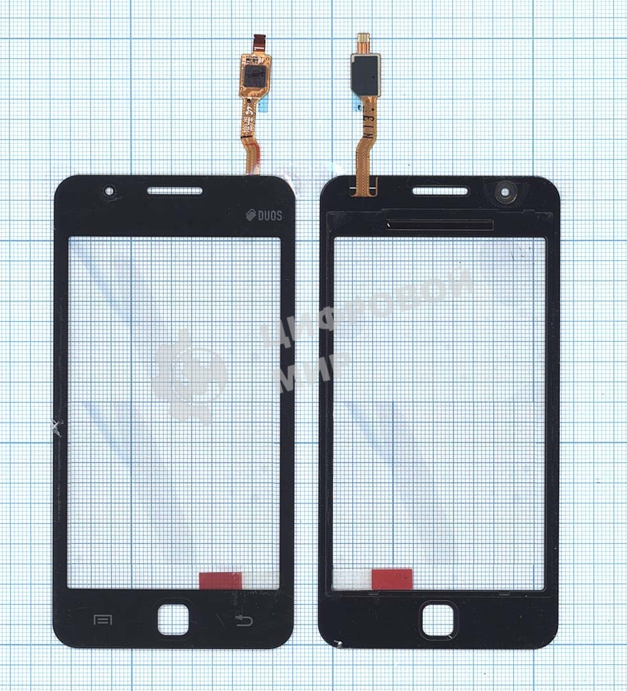 Сенсорное стекло (тачскрин) для Samsung Z1 SM-Z130H черное