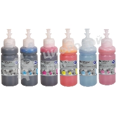 Чернила Cactus CS-T673set 673 черный/голубой/пурпурный/желтый/светло-голубой/светло-пурпурный набор 6x70мл для Epson Inkjet Photo L800/L801/L810/L850