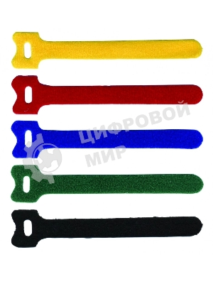 Хомут-липучка 125мм, 20 шт., желтый