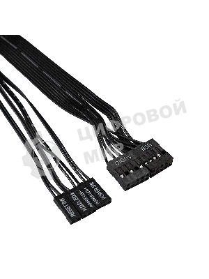 Компьютерный корпус Miditower ExeGate XP-332-UNS450 (ATX, БП UNS450 с вент. 12см, 2хUSB, аудио, черный)