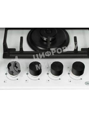 Газовая варочная поверхность DeLonghi GRETA 6GW BB, 4 конфорки, закаленное стекло, 7800 Вт