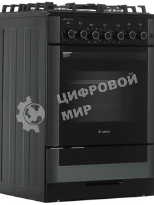 Плита комбинированная Gefest 6502-03 0029 черный, конфорок 4 газовых, духовка 55 л, 60 см x 85 см x 60 см