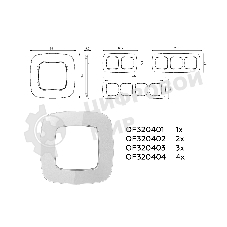 Рамка OMEGA Radian (Серебро Стекло органическое) 3-ая OF320403
