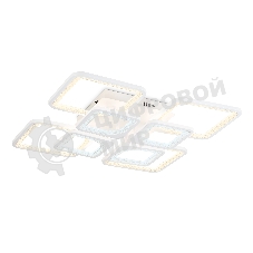 Потолочный светодиодный светильник FA4423/4+4 WH белый 150W 3000K+6400K/4200K/6400K+3000K 580*580*120 (ПДУ ИК)