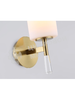 Настенный светильник Ambrella light LH56265 BS/FR латунь/белый матовый E27 max 60W 160*120*280