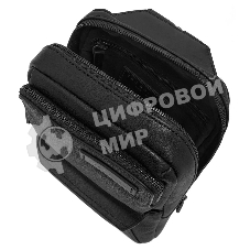 Рюкзак слинг мужской The Bridge Ludovico 053126LZ/7R черный натур.кожа