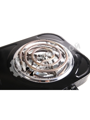 Плита настольная электрическая Energy EN-904В чёрный, 2 кВт, ТЭН, конфорки - 2, нержавеющая сталь, поворотные переключатели