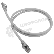 Патч-корд LANMASTER LSZH FTP cat.6a, 1.5 м, серый