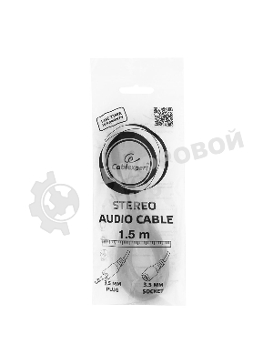 Кабель аудио удлинит. Gembird, Jack3.5, 1.5м