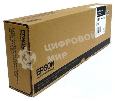Картридж струйный Epson T5911 (C13T591100) фото черный (700 мл) для EPS для Stylus Pro 11880
