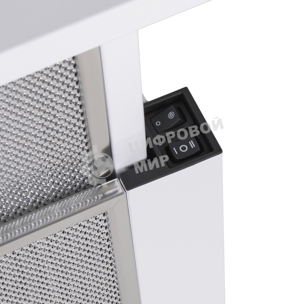 Вытяжка телескопическая HOMSair Flat 50 белый, 50 см, 520 куб. м/ч, 47 дБ