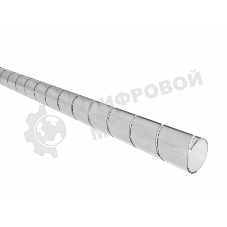 Кабельный спиральный бандаж Rexant, диаметр 6 мм, длина 2 м (SWB-06), прозрачный