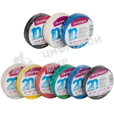 Изолента ПВХ 19 мм (рул.20 м) OIT-B19-20/BL черный ОНЛАЙТ 71690