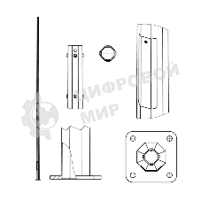 Опора ОГКл-8 верх 75 гор. цинк Пересвет В00004483