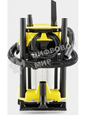 Строительный пылесос Karcher WD 3 P S V-17/4/20 желтый, 1000 Вт, уборка сухая/сбор воды, пылесборник мешок/контейнер, 17 л