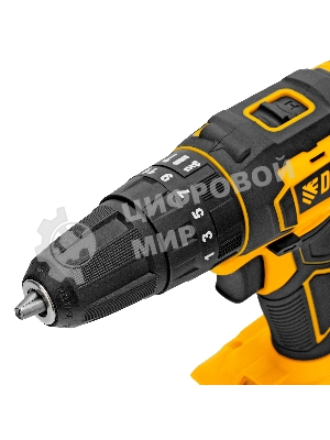 Дрель-шуруповерт Denzel CID-18-0, 18 В, 0 Ач, 30 Нм, щеточный, ударный