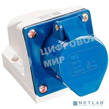 Розетка 125 стационарная 3Р+РЕ+N 32А 380В IP44 ИЭК