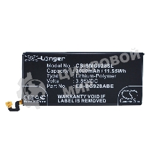 Аккумулятор CS-SMG928SL EB-BG928ABE для Samsung Galaxy S6 Edge+, 3.85V, 3000mAh, 11.55Wh