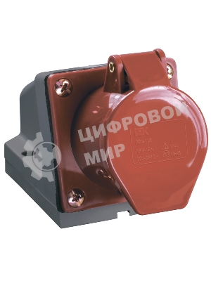 Розетка 125 стационарная 3Р+РЕ+N 32А 380В IP44 IEK