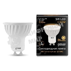 Лампа светодиодная Gauss 101506105 LED MR16 GU10 5W 3000K