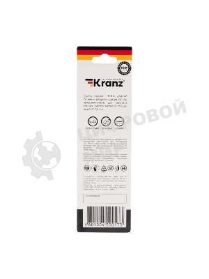 Пилка для электролобзика по металлу Kranz T118G 76 мм 25 зубьев на дюйм 0,9-1,2 мм (2 шт./уп.)