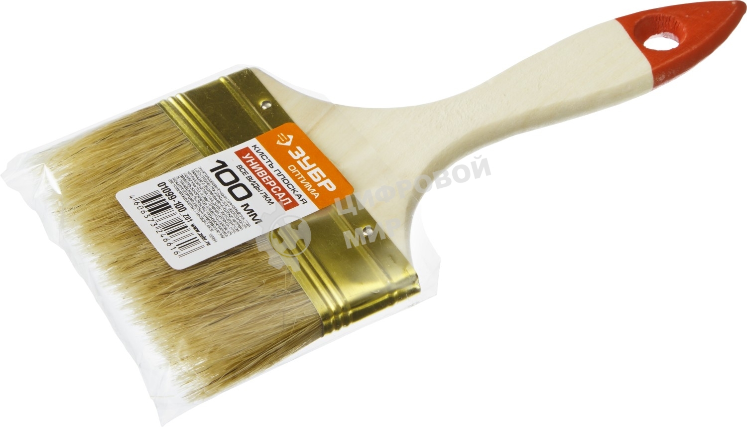 Кисть плоская Зубр 