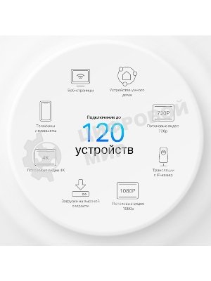 Бесшовный Mesh роутер TP-Link Deco X10 (DECO X10(2-PACK)) AX1500 10/100/1000BASE-TX белый (упак.:2шт)
