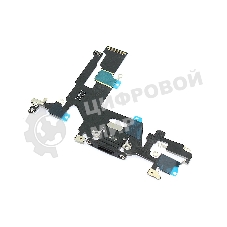 Шлейф разъема питания для iPhone 11 черный