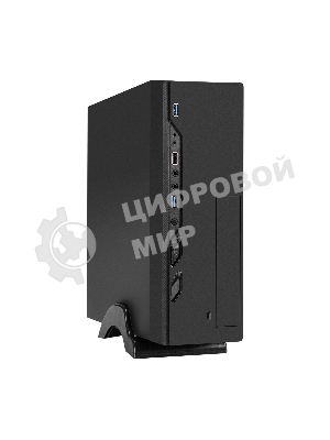 Компьютерный корпус Desktop ExeGate MI-208U2-M400 (mini-ITX/mATX, БП M400 с вент. 8см, 1хUSB+2хUSB 3.0, аудио, черный)