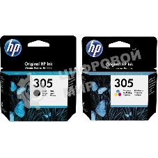 Картридж HP 305 струйный, набор черный и цветной (120/100 стр)