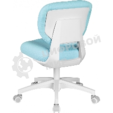 Кресло детское Cactus CS-CHR-3594BL голубой, крестов. пластик белый