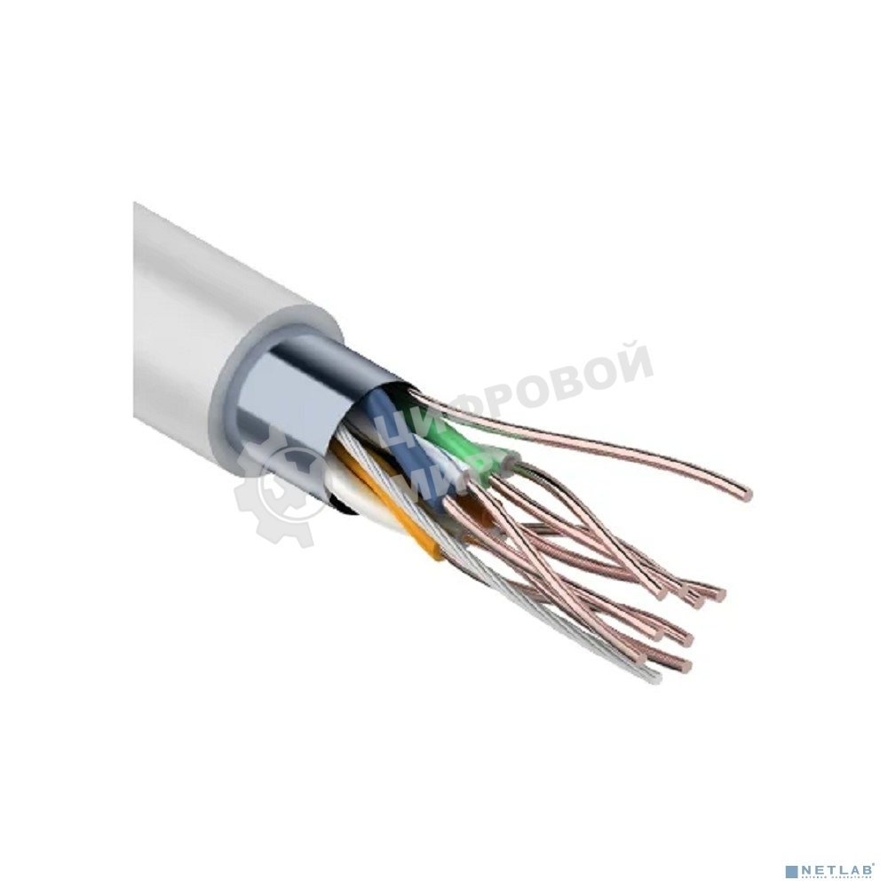 Кабель FTP PROconnect 4PR 24AWG, CCA, cat.5e, PVC, серый, бухта 25 м
