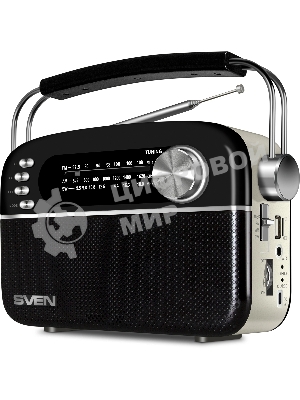 Радиоприемник SVEN SRP-505 (4 Вт, FM/AM/SW, USB, SD/microSD, Bluetooth, 1200 мА·ч)черный