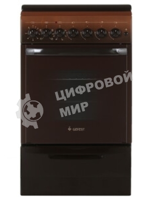 Плита комбинированная Gefest ПГЭ 5102-02 0001 коричневый, конфорок 4 газовых, духовка 55 л, 50 см x 85 см x 58.5 см