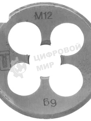 Плашка Сибртех М12x1,75 мм