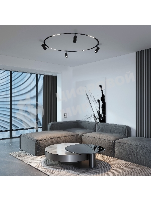 Трековый светильник Slim Magnetic 20W 4200K Comfi (чёрный) (?800мм) 85187/01