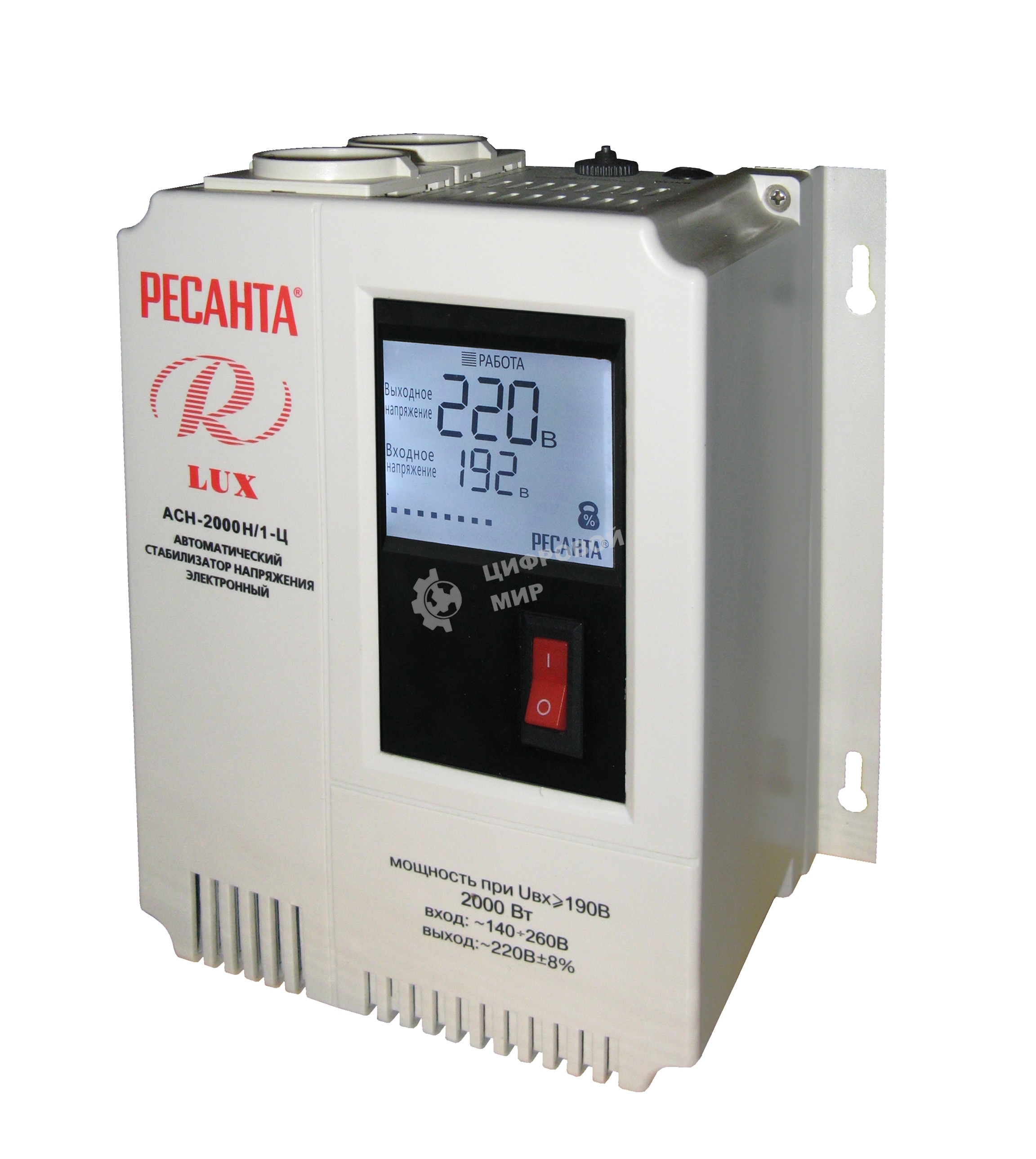 Стабилизатор АСН- 2 000 Н/1-Ц Ресанта Lux