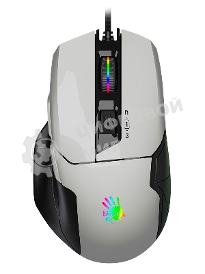 Мышь проводная A4Tech Bloody W70 Max белый, 10000 dpi, USB, кнопки - 9